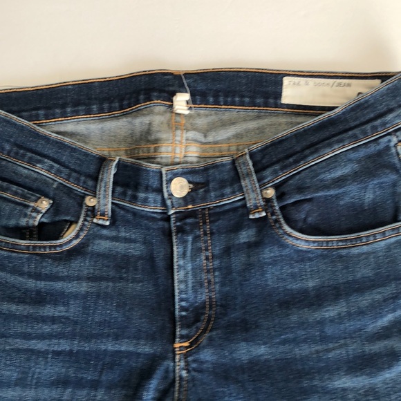 Rag & Bone Blue Denim Skinny Jean - Picture 11 of 16